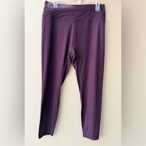 HALARA Women’s Leggings, Crossover 2-Tone Waist, size XL, colors Plum and Lilac